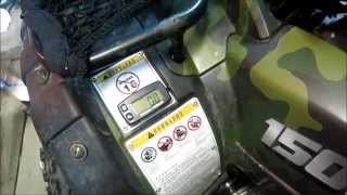 Irbis ATV 150U LUX (Установка тахометра)