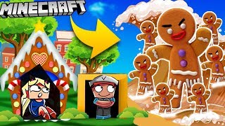 ? BAZA VS PIERNIKOWY LUDZIK - MINECRAFT TSUNAMI PIERNIKÓW | Vito VS Bella