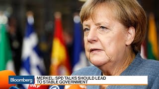 Merkel, SPD Agree to Start German Coalition Talks