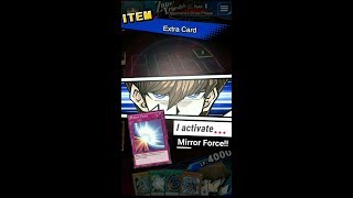 Yugioh Duel Links - Zane Vs Kaiba : I activate my trap! MIRROR FORCE!