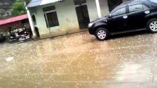 Mưa Đá ở Đồng Văn Hà GIang thật đáng sợ