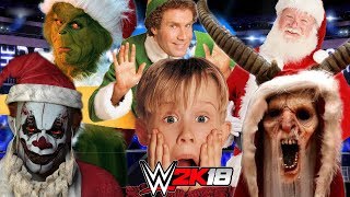 CHRISTMAS ELIMINATION CHAMBER - Title Match | WWE 2K18 Gameplay