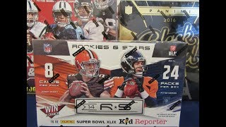 2016 Panini Black Gold  2014 & 2015 RC & Stars Football Hobby Box Break / 13 Hits