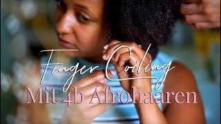 RosaMag Tutorial: Finger Coiling für 4b Haare