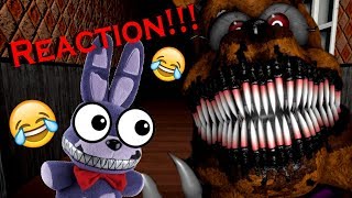 Gameplays - Nightmare Bonnie Reacts To "A Terrible Excuse For I Got No Time"