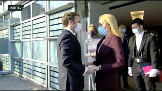 LIVE: Macron arrives to address European Parliament as France takes over EU presidency