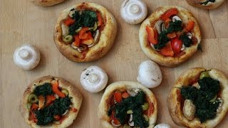 Tolles Rezept für Mini Pizzen Vegan, Low Fat