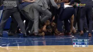 Ben Simmons Highlights vs Minnesota Timberwolves - GIVES KAT THE SLEEPER HOLD -