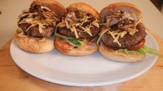 Lamb Burger with Caramelized Onion | Sanjeev Kapoor Khazana
