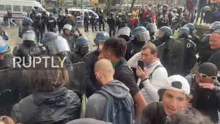 France: Yellow Vests join protest against COVID health pass in Paris