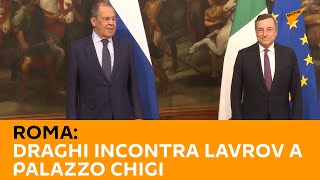 #Roma: #Draghi incontra #Lavrov a Palazzo Chigi