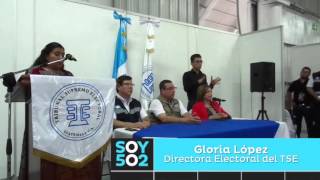 Informe de logística y seguridad del TSE
