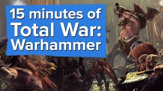 15 minutes of Total War: Warhammer Gameplay (with developer commentary)