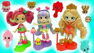 Shopkins Season 7 Shoppies Tiara Sparkles, Rainbow Kate, Rosie Bloom Join The Party Dolls