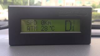 쉐보레 스파크 속도, 오토미션 온도 게이지 및 기어단수 표시기 (OBD)