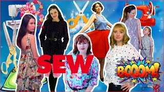 SEWBOOM#1 - Family Look - платья из Золотого Гипюра к 8 Марта (Collaboration)