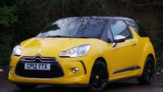2012 12 Citroen Ds3 1.6 E-hdi 110 Airdream Dsport Plus 3dr In Yellow