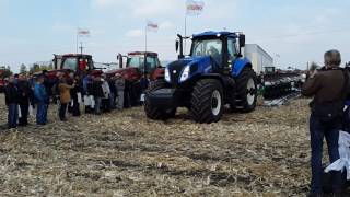 Трактор New Holland T8.380 и плуг ППО-7 (БЕЛОЦЕРКОВМАЗ)