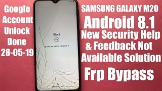 Samsung Galaxy M20 Frp Bypass Google Account Unlock Pardeep Electronics