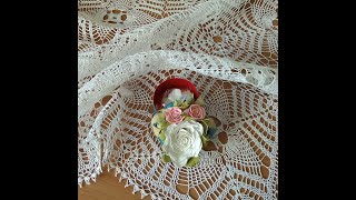 Вяжем скатерть крючком. Часть 1. Квадратный мотив.