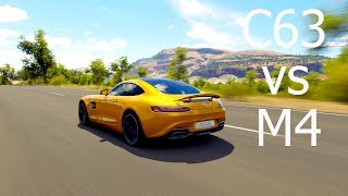 MERCEDES-AMG C63 VS BMW M4 - FORZA HORIZON 3