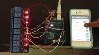 Relay control with iPhone, Arduino and BLE Shield
