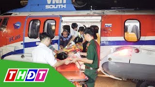 Cấp cứu ngư dân đột quỵ não ở Trường Sa bằng trực thăng | THDT