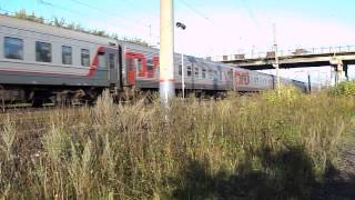Электровоз ЧС4Т-647 с поездом Нижневартовск-Волгоград
