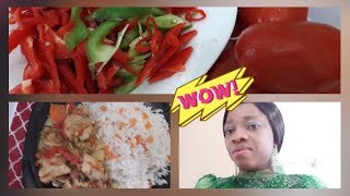 TRY THIS FINGER LIKING COCONUT STEW WITH CHICKEN SERVED WITH RICE.#PARTY YUMMY HEALTHY MEAL TO TRY