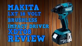 Makita XDT08 / LXDT08 18V LXT Brushless 1/4" Impact Driver Review