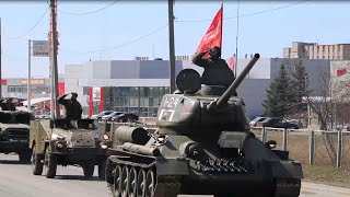 Тренировка механизированной колонны в Екатеринбурге