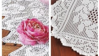 Филейное вязание - бордюры, салфетки, кайма -  Loin knitting - borders, napkins, fringe.