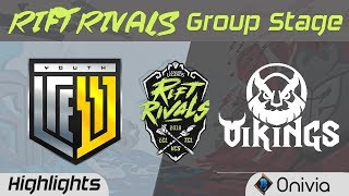 YC vs VK Highlights Rift Rivals VCS TCL LCL 2018 Youth Crew vs Vikngs by Onivia