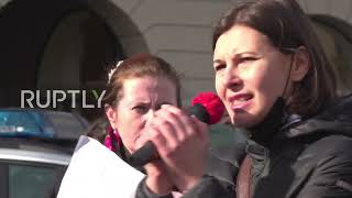 Germany: Pro-Ukraine protesters rally in Munich, demand sanctions on Russian businessmen