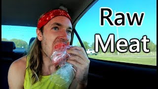 What I Eat In a Day on a Road Trip - Raw Meat - Paleo - Primal