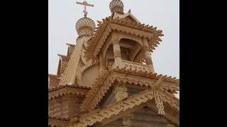 Как сделать макет деревянной церкви.Макет из зубочисток.