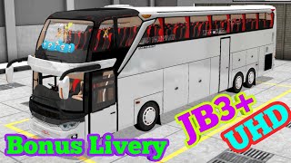 BUSSID Mod Bus JB3+ UHD by BUDHI CHANNEL - Free Download + Free Livery