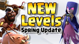 NEW Troop and Defense Levels | Clash of Clans Spring Update