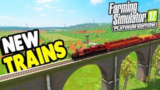 EPIC New Trains & SOUTH AMERICAN MAP | Farming Simulator 17 Gameplay