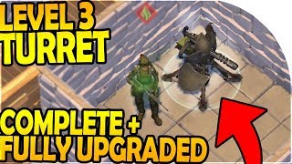 LEVEL 3 TURRET COMPLETE + FULLY UPGRADED - Last Day On Earth Survival 1.7.10 Update