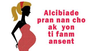 Alcibiade pran nan cho ak yon ti fanm ansent