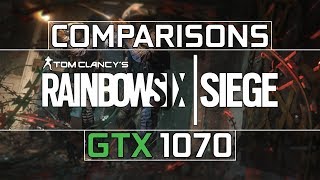 GTX 1070 | i7-7700k Rainbow Six: Siege (1080p + 1440p) (Preset Comparison) (1080p60FPS)