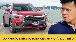 Đánh giá ưu nhược điểm Toyota Corolla Cross 2020 V, động cơ xăng, giá 820 triệu