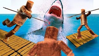 РАФТ МУЛЬТИПЛЕЕР! ИГРА С ДРУГОМ! КООПЕРАТИВНОЕ УБИЙСТВО АКУЛ! RAFT