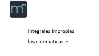 Integral impropia de segunda especie 1