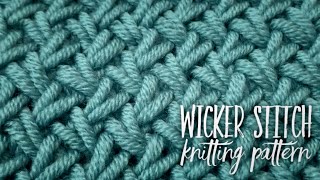 РОСКОШНЫЙ ПЛЕТЕНЫЙ УЗОР СПИЦАМИ / WICKER STITCH KNITTING PATTERN