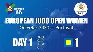 European Judo Open Women - Odivelas 2020 - Day 1 - Tatami 1