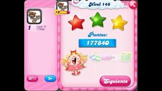 Cómo pasar el nivel 146 de Candy Crush Saga - 3 estrellas - Sin booster