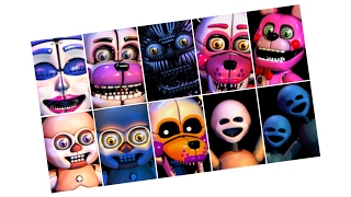 СРАЗУ ВСЕ АНИМАТРОНИКИ ● FNAF 5 SISTER LOCATION: CUSTOM NIGHT #10