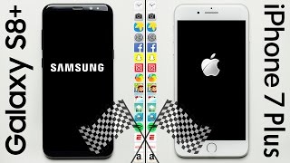 Galaxy S8+ vs. iPhone 7 Plus Speed Test